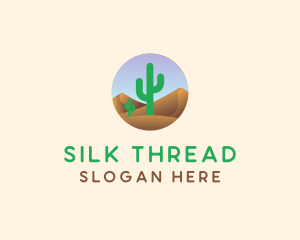 Cactus Desert Sand Dunes logo design