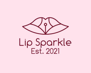 Lips Beauty Blogger logo design