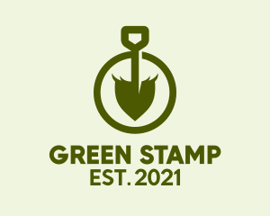 Green Shovel Lawn Service  logo design