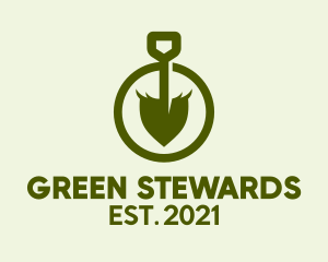 Green Shovel Lawn Service  logo design