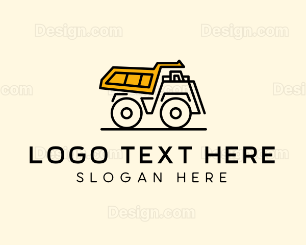 Dump Truck Vehicle Logo