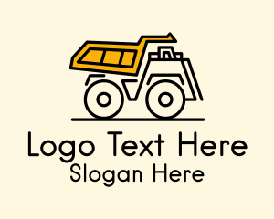 Dump Truck Vehicle Logo