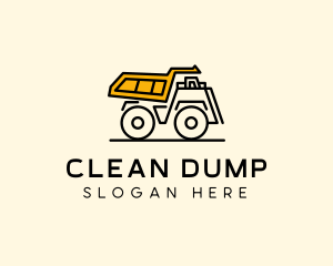 Dump Truck Vehicle logo design