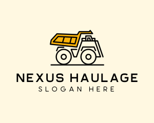 Dump Truck Vehicle logo design