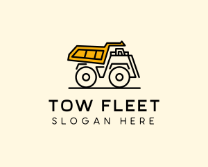 Dump Truck Vehicle logo design