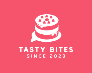 Pastry Cake Chat logo design