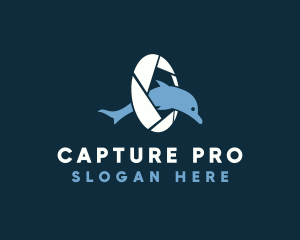 Dolphin Jump Shutter logo design