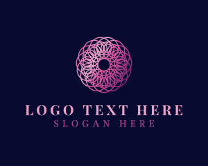 Luxury Wave Motion Mandala logo