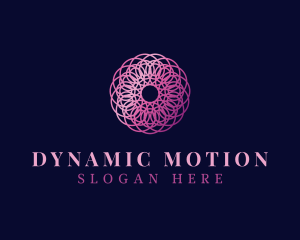 Luxury Wave Motion Mandala logo design