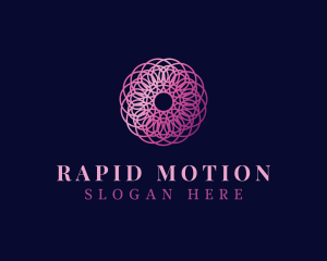 Luxury Wave Motion Mandala logo design