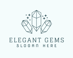 Precious Gem Sparkles logo design