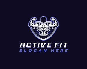 Gym Shield Fitness logo design