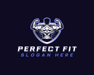 Gym Shield Fitness logo design