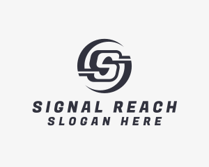 Freight Logistics Letter S logo design