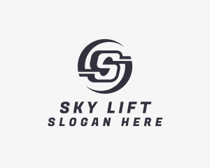 Freight Logistics Letter S logo design