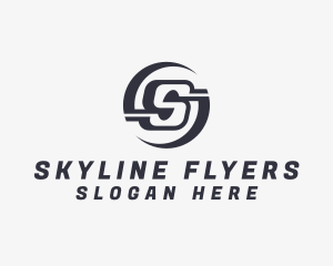 Freight Logistics Letter S logo design