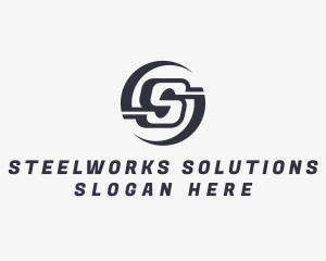 Freight Logistics Letter S logo design