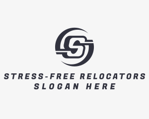 Freight Logistics Letter S logo design