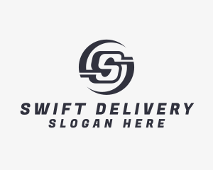 Freight Logistics Letter S logo design