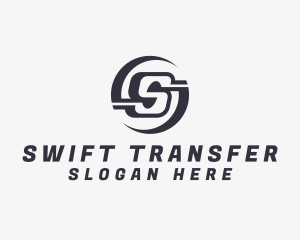 Freight Logistics Letter S logo design