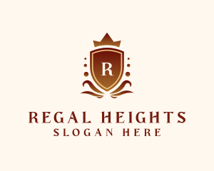 Regal Crown Shield logo design