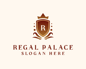 Regal Crown Shield logo design