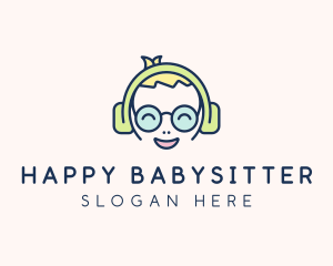 Happy Boy Headphones logo design