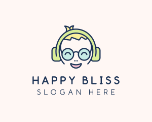 Happy Boy Headphones logo design