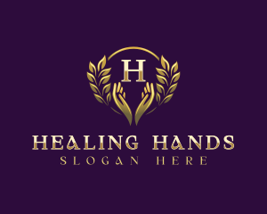 Hand Wellness Spa logo design