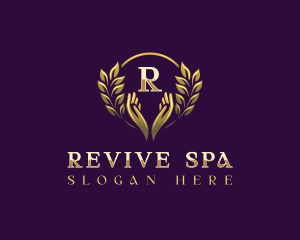 Hand Wellness Spa logo design