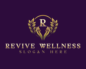 Hand Wellness Spa logo design