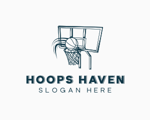 Basketball Hoop Backboard logo