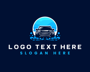 Car Wash Cleaning Vehicle logo