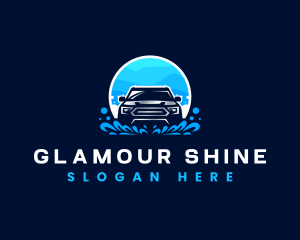 Car Wash Cleaning Vehicle logo design
