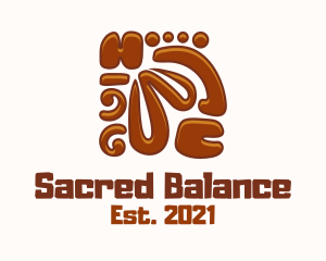 Aztec Wood Carving logo design