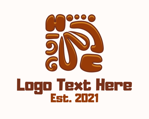 Ancient-pattern logo example 2