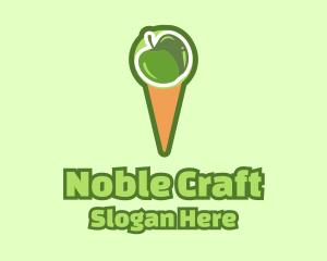 Green Apple Ice Cream  Logo