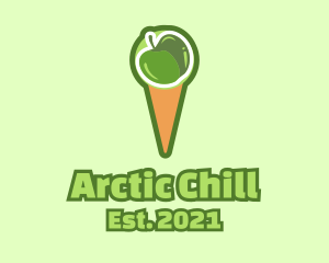Green Apple Ice Cream  logo design