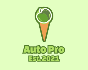 Green Apple Ice Cream  logo