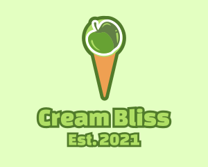 Green Apple Ice Cream  logo design