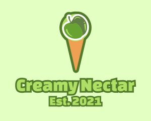 Green Apple Ice Cream  logo