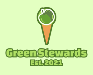 Green Apple Ice Cream  logo design