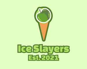 Green Apple Ice Cream  logo design