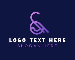 Purple Ampersand Type logo