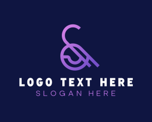 Purple Ampersand Type Logo