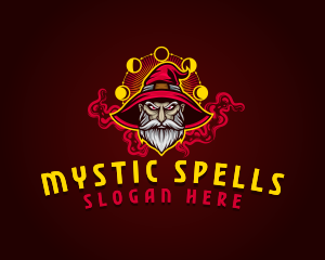 Spellcaster Wizard Gaming logo design