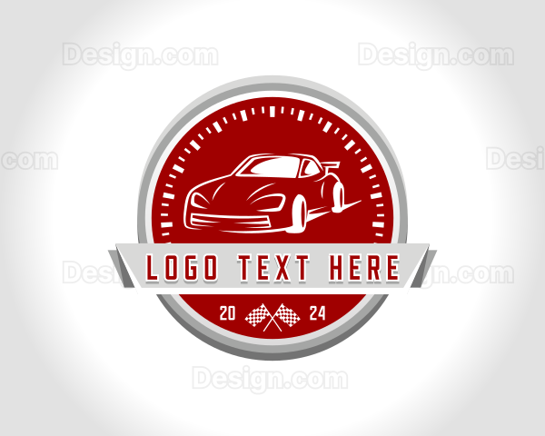 Race Car Automobile Logo