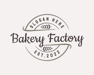 Bakery Wheat Leaf logo design