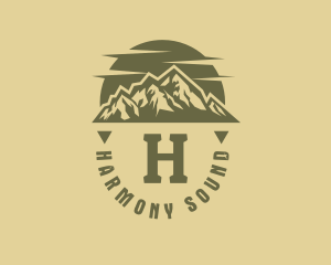 Rustic Sunset Moutain Range logo