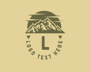 Rustic Sunset Moutain Range logo